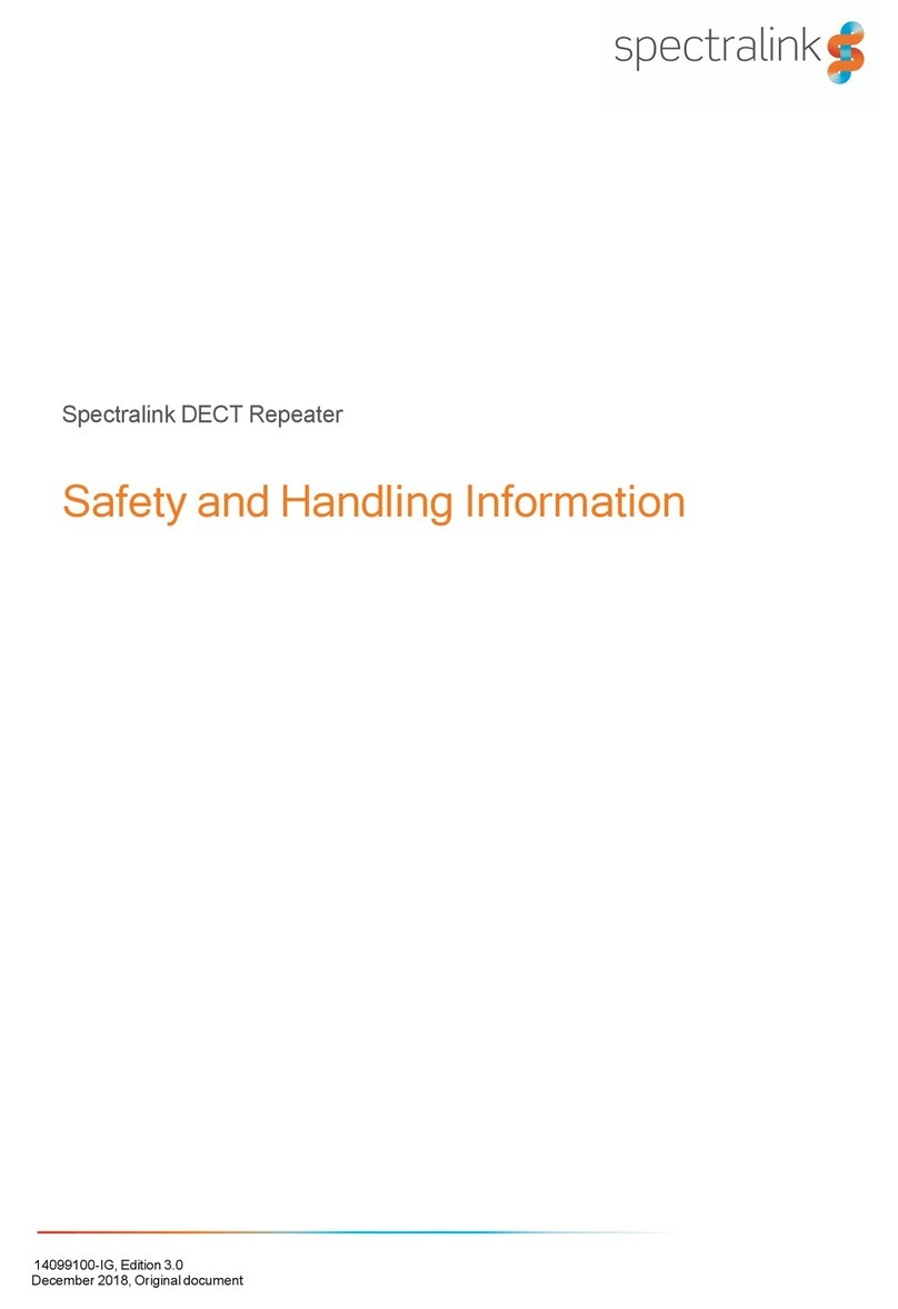 SpectraLink K018 User manual