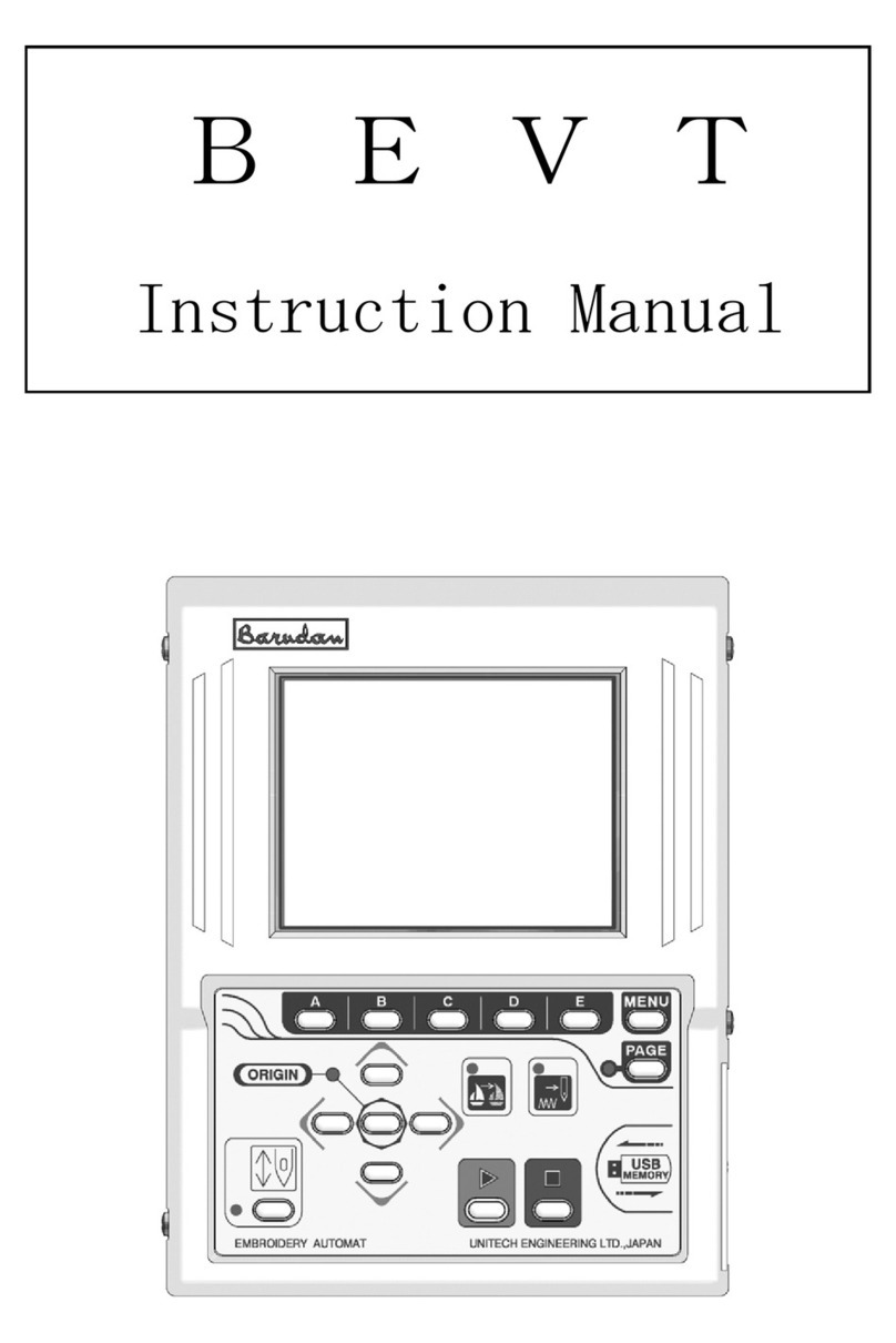 Barudan BEVT Series instruction manual