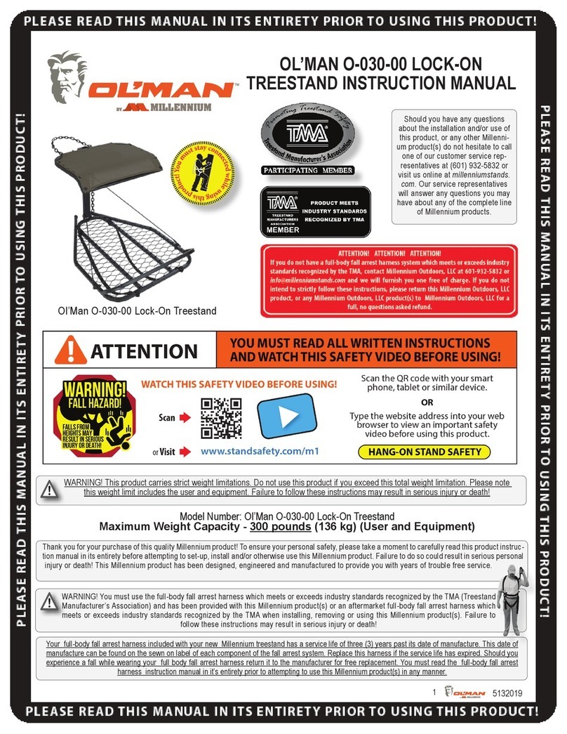 Millenium Ol'Man O-030-00 instruction manual
