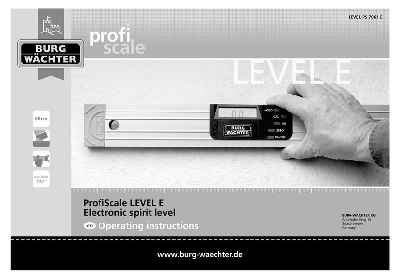 Burg Wächter ProfiScale PS 7061 E operating instructions