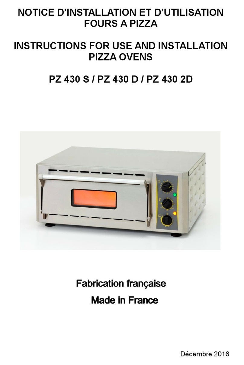 Roller Grill PZ 430 D Instructions for use and installation Roller Grill PZ 430 D Instructions for use and installation