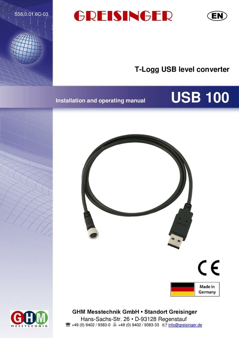 GREISINGER USB 100 User manual