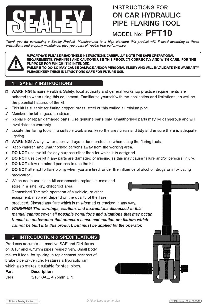 Sealey PFT10 User manual