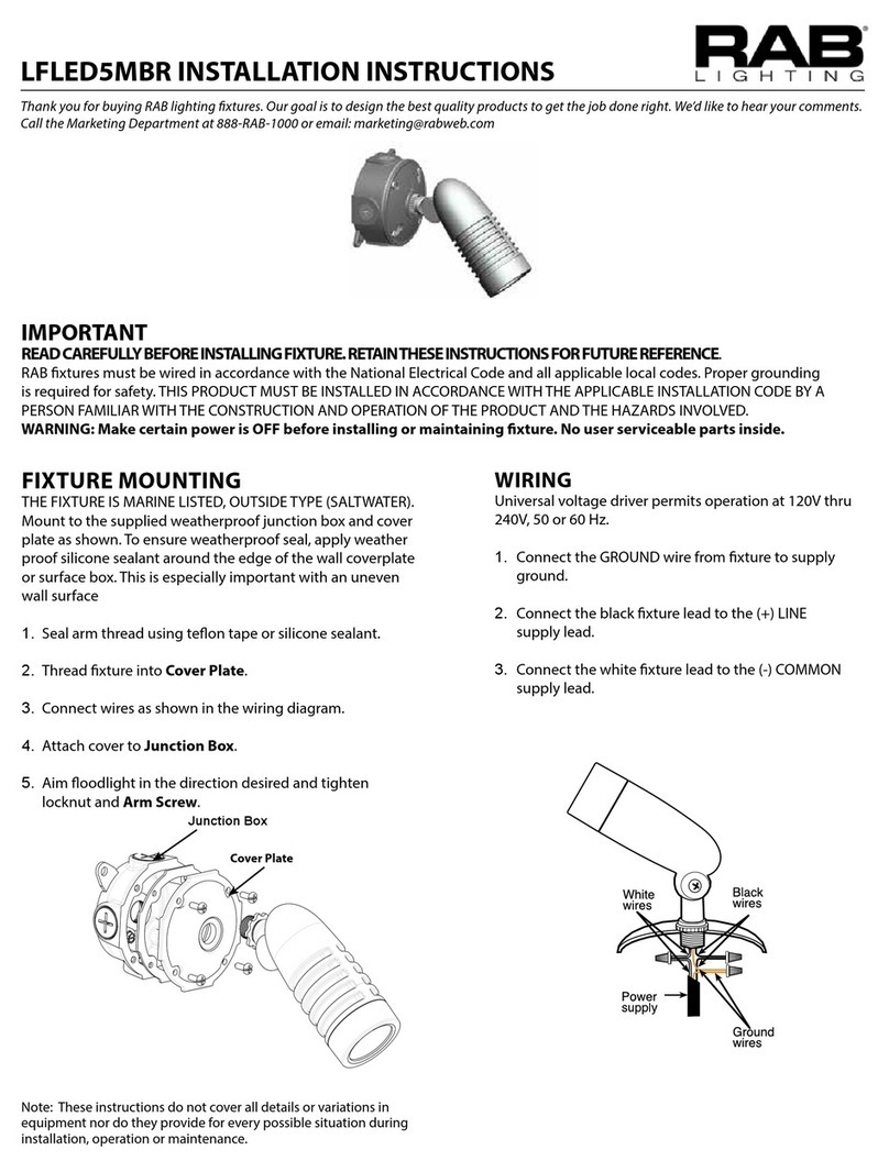 RAB Lighting LFLED5MBR User manual