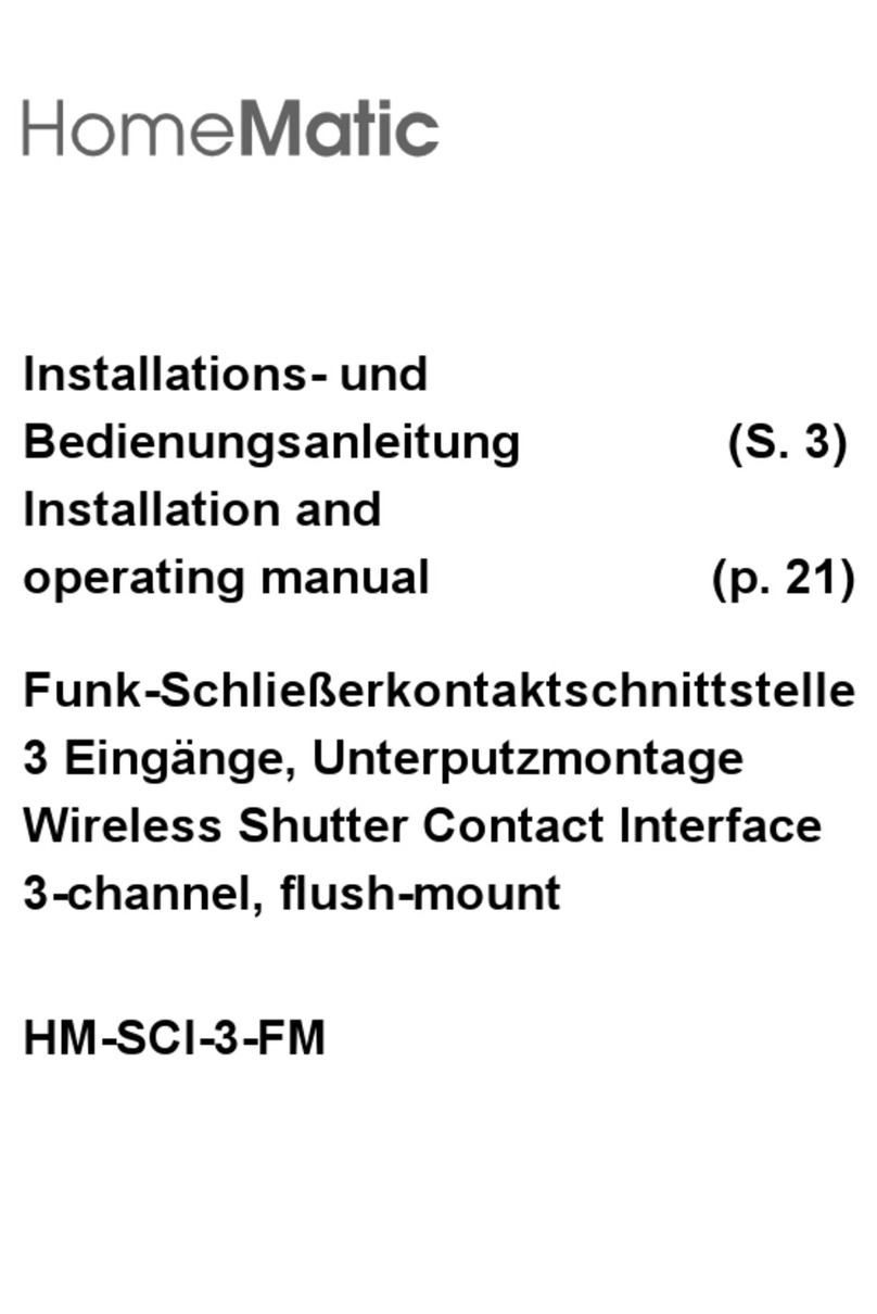 HomeMatic HM-SCI-3-FM Installation and operating manual