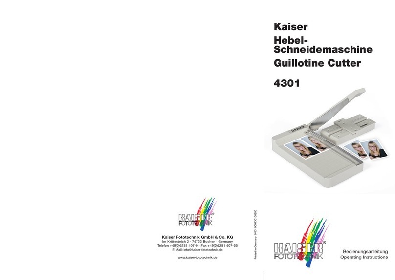Kaiser 4301 operating instructions