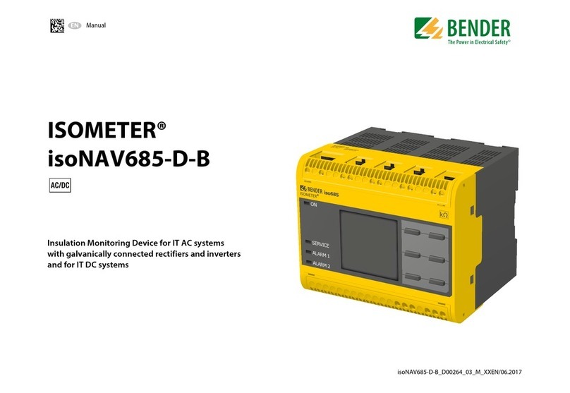 Bender ISOMETER isoNAV685-D-B User manual