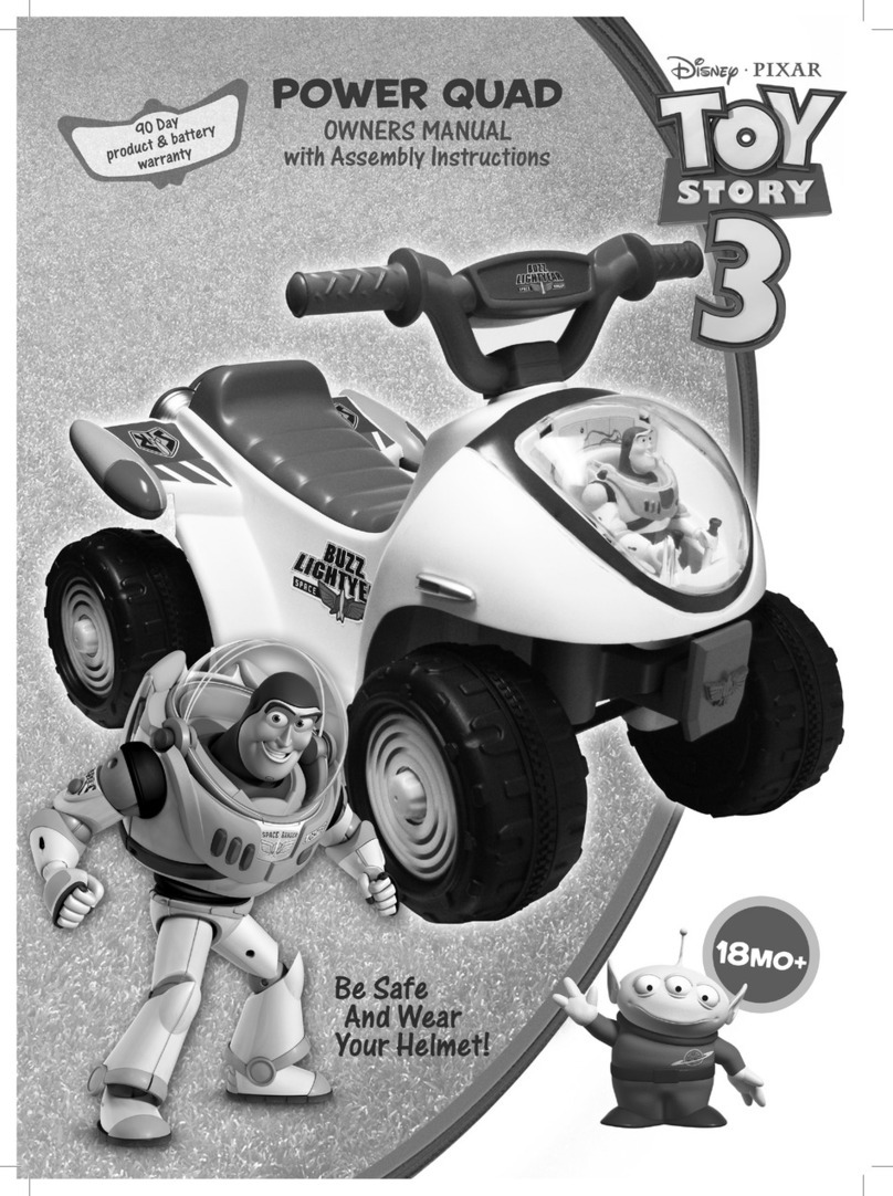 Winston Disney Pixar Toy Story 3 Power Quad Owner's manual with assembly instructions