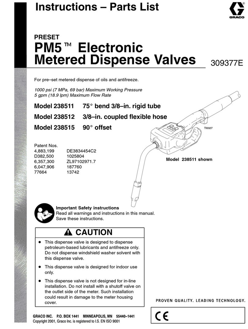 Graco PM5 238511 Datasheet