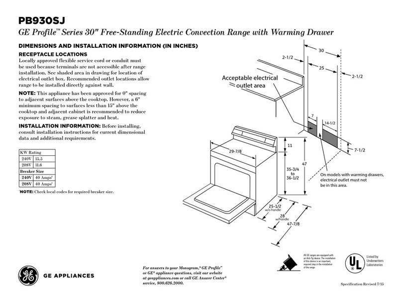 GE Profile Series Manual