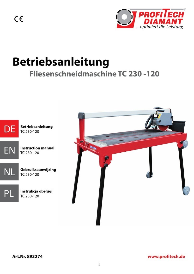 Profitech Diamant TC 230-120 instruction manual