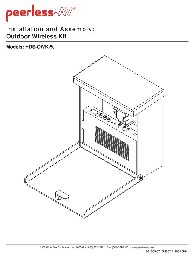peerless-AV HDS-OWK Series Guide peerless-AV HDS-OWK Series Guide