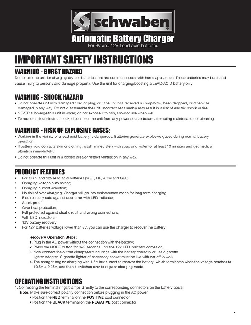 Schwaben Automatic Battery Charger instructions Schwaben Automatic Battery Charger instructions