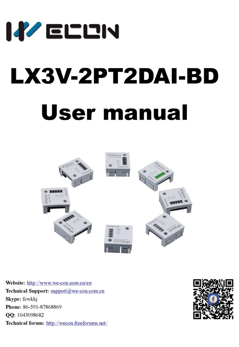 Wecon LX3V-2PT2DAI-BD User manual