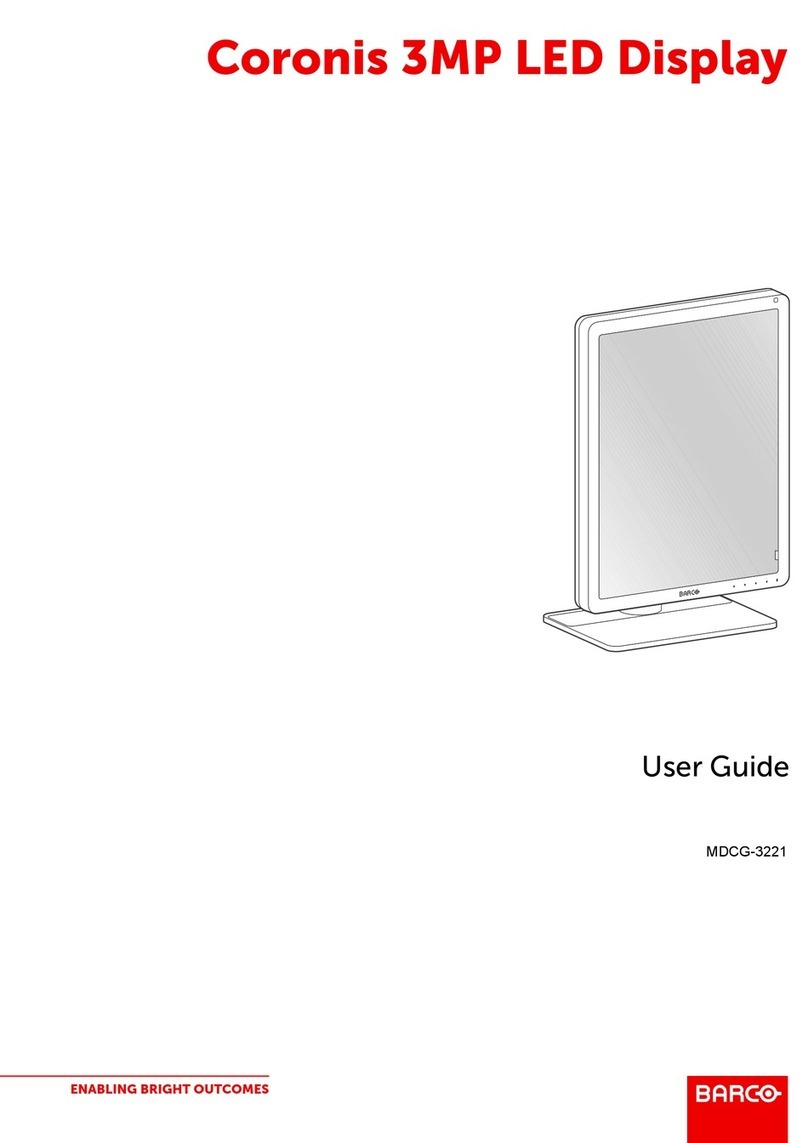 Barco Coronis 3MP LED MDCG-3221 User manual Barco Coronis 3MP LED MDCG-3221 User manual