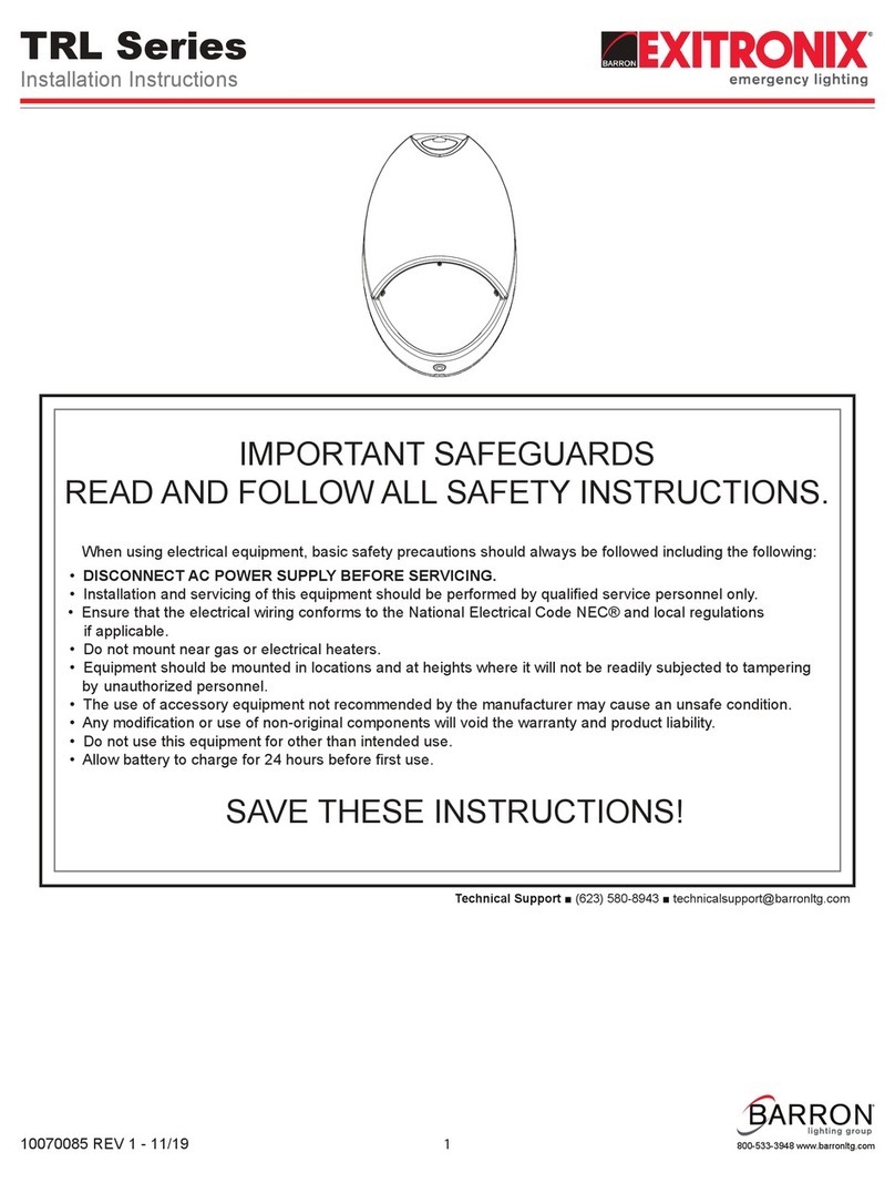 Exitronix TRL Series installation instructions