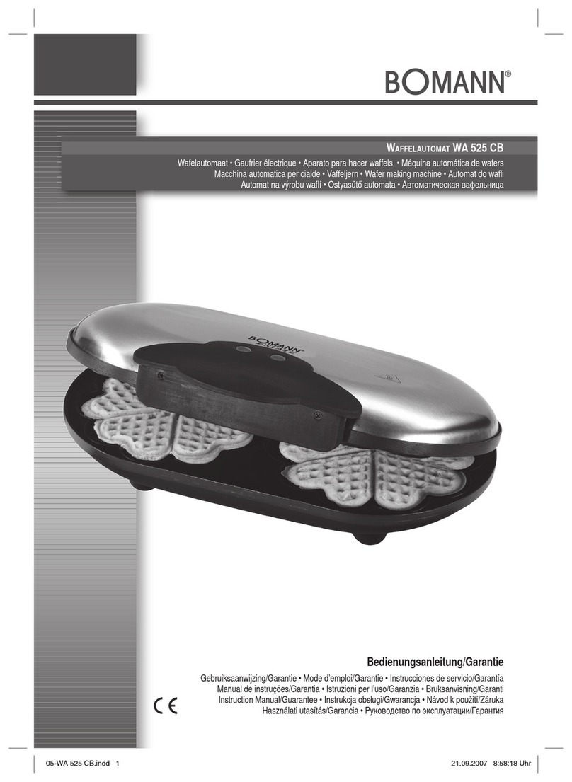 BOMANN WA 525 CB Instruction manual & guarantee
