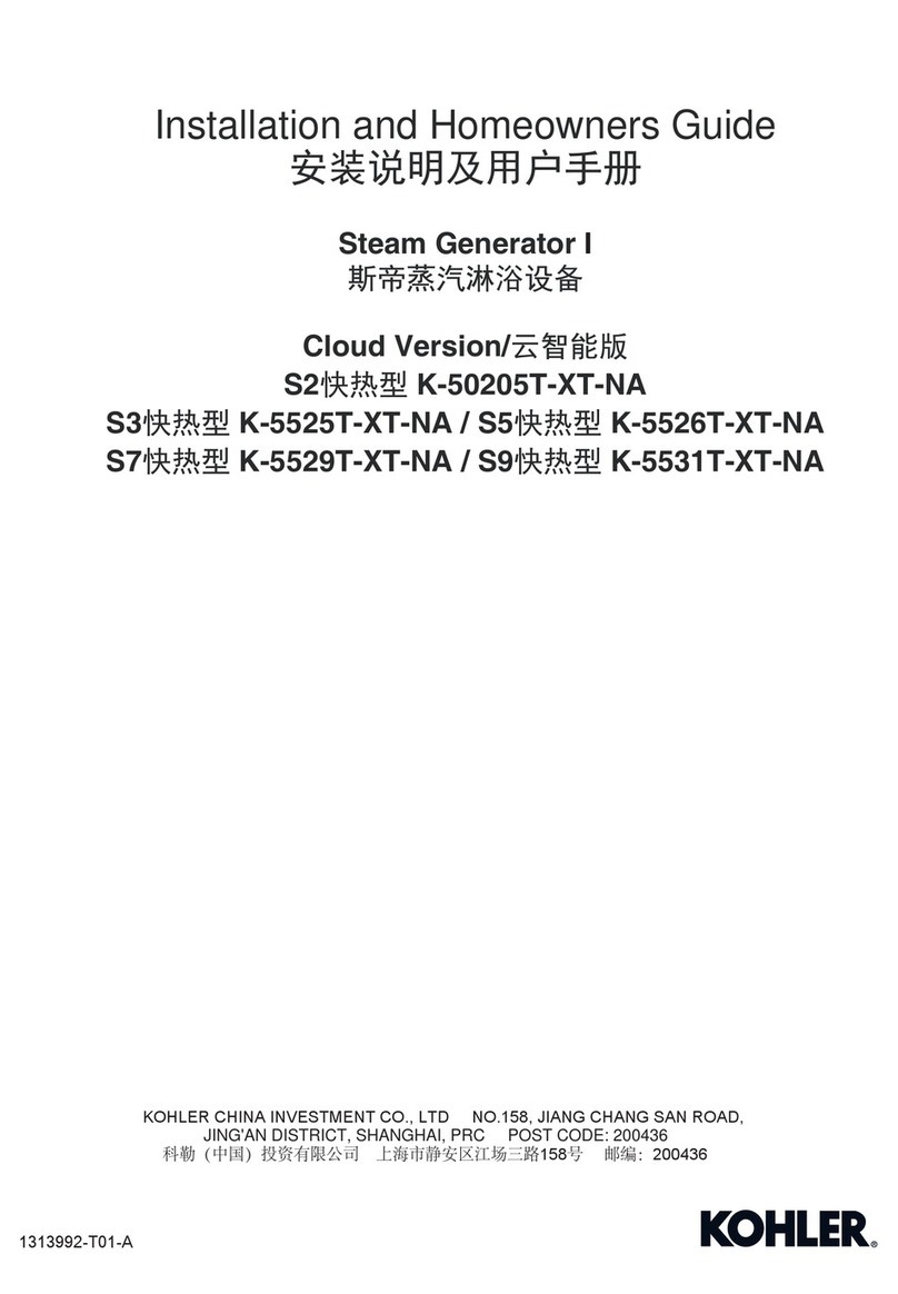 Kohler K-50205T-XT-NA User manual Kohler K-50205T-XT-NA User manual