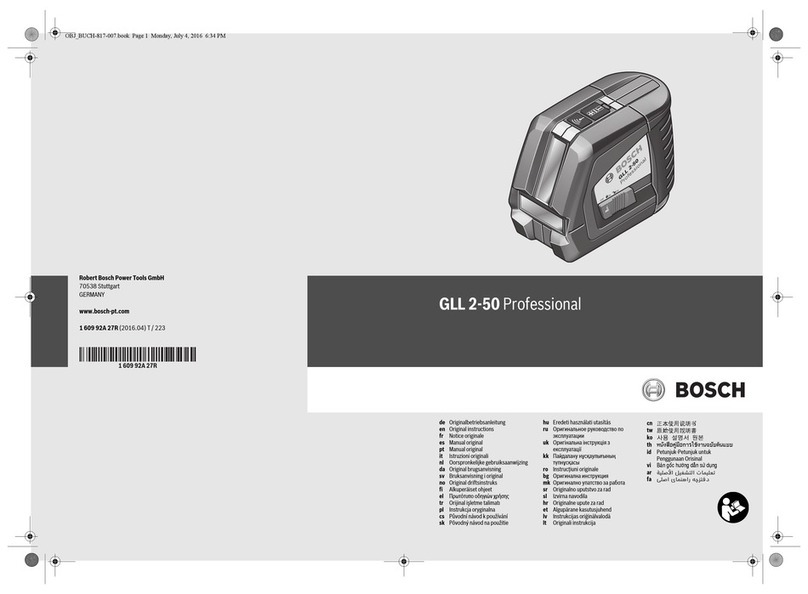 Bosch GLL 2-50 User manual