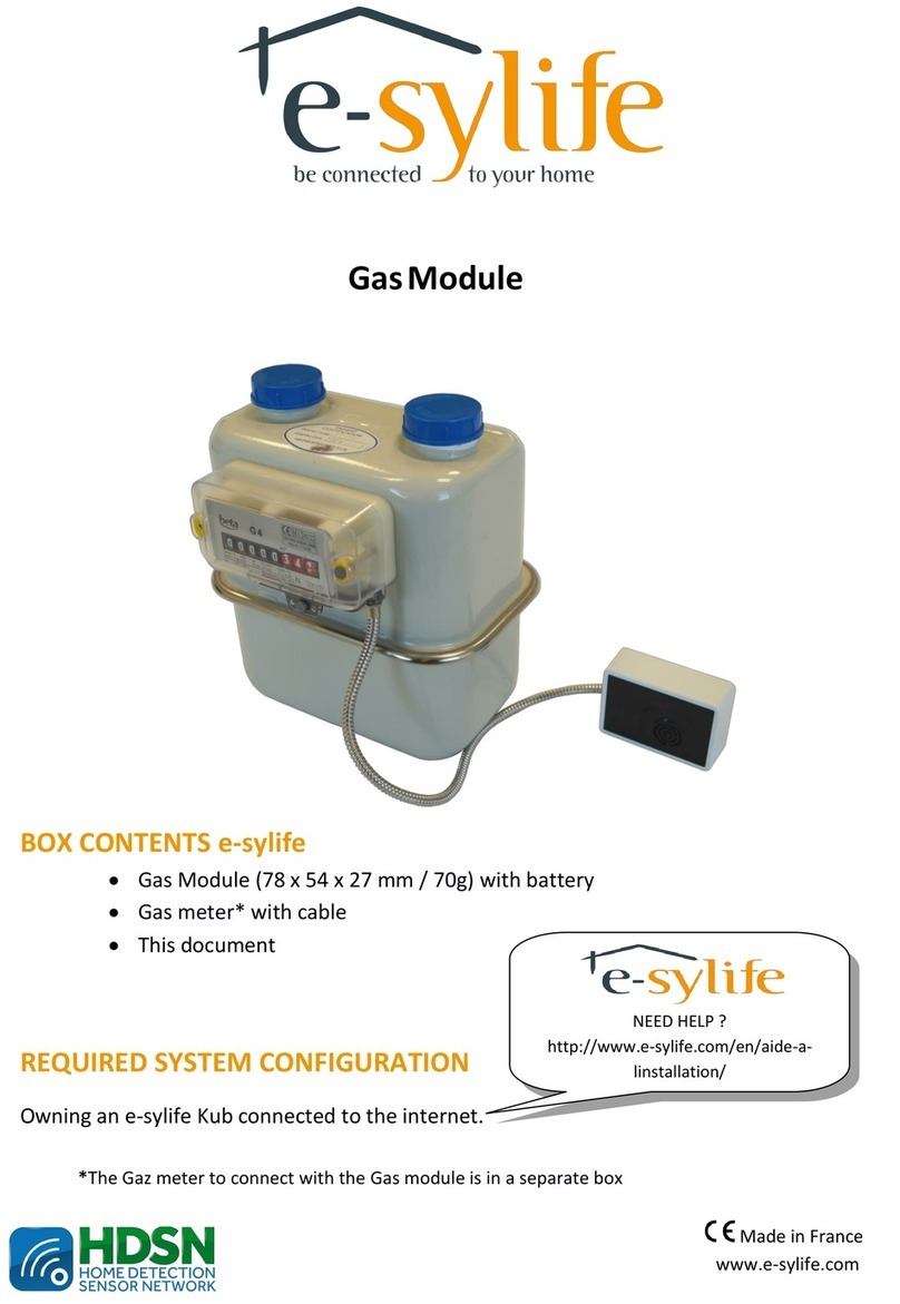 e-sylife Gas Module installation guide