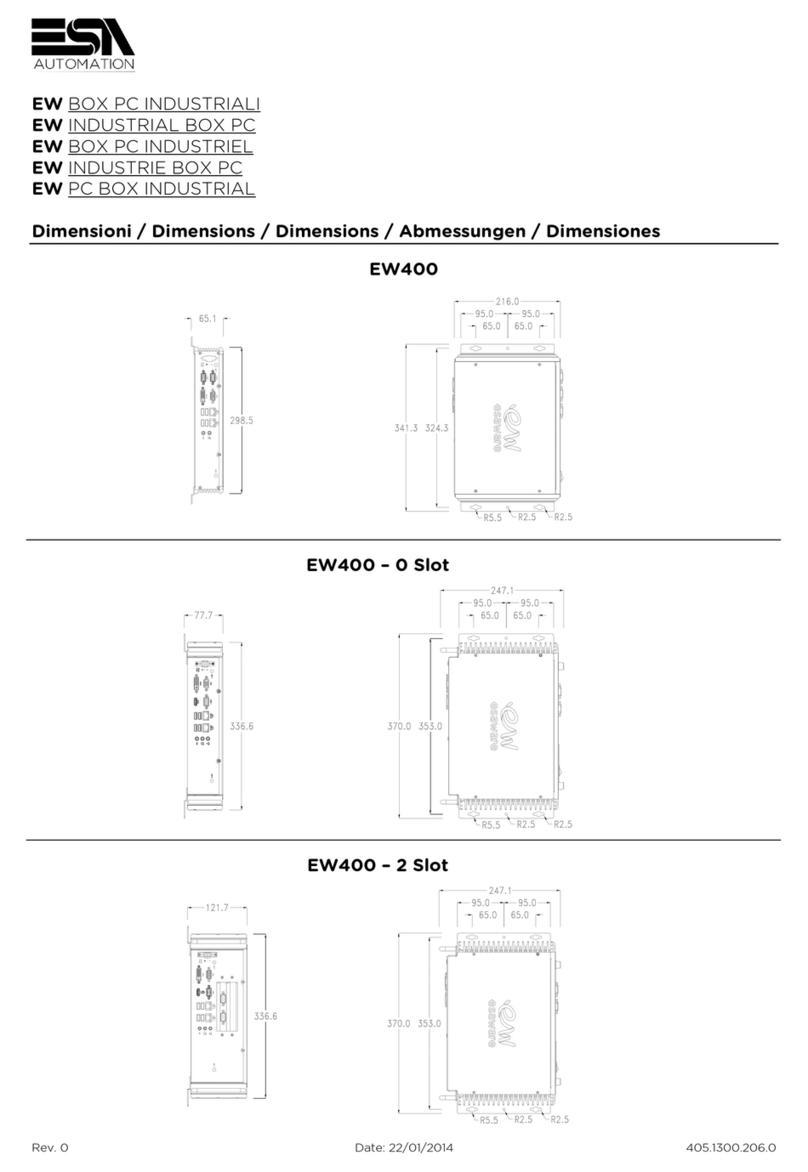 ESA AUTOMATION EW400 manual
