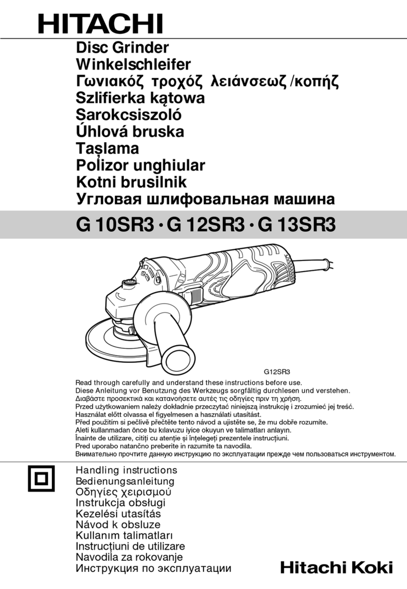 Hitachi G10SR3 User manual