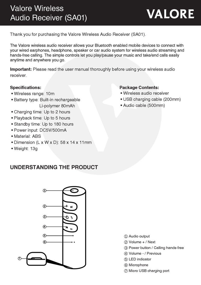 Valore SA01 manual