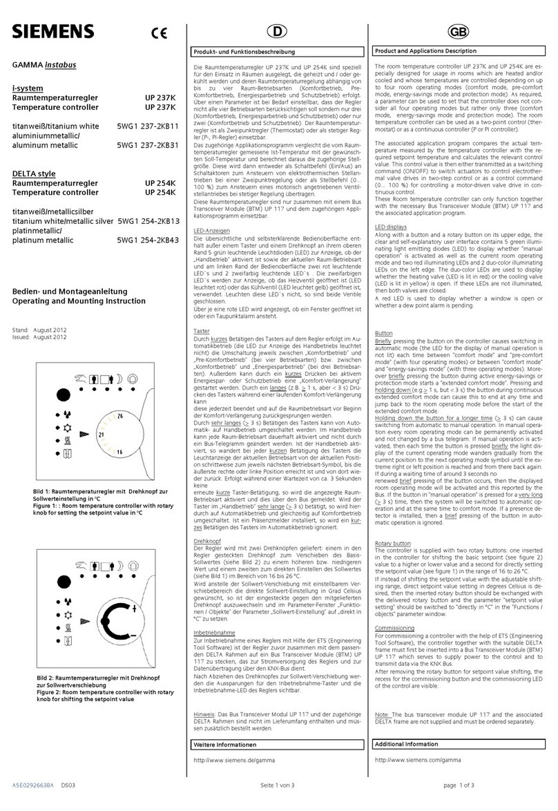 Siemens i-system UP 237K Service manual
