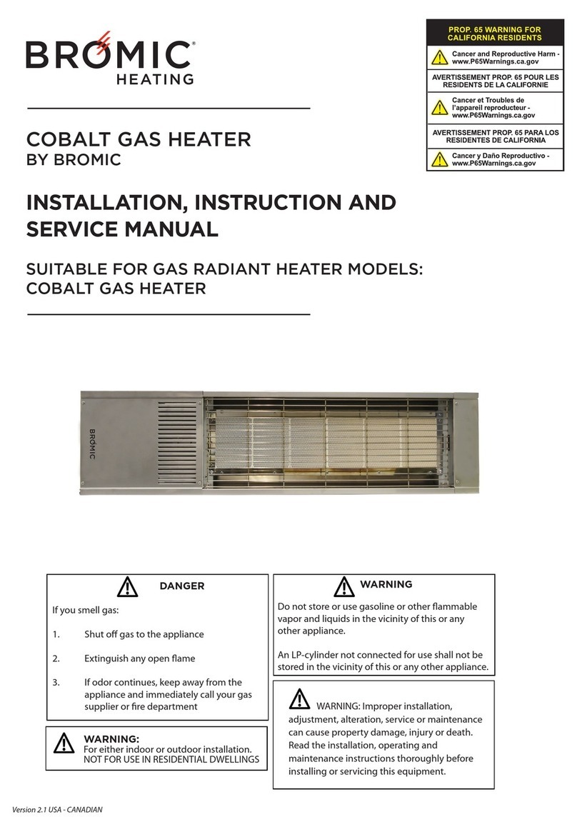 Bromic Heating Cobalt Installation, instruction and  service manual