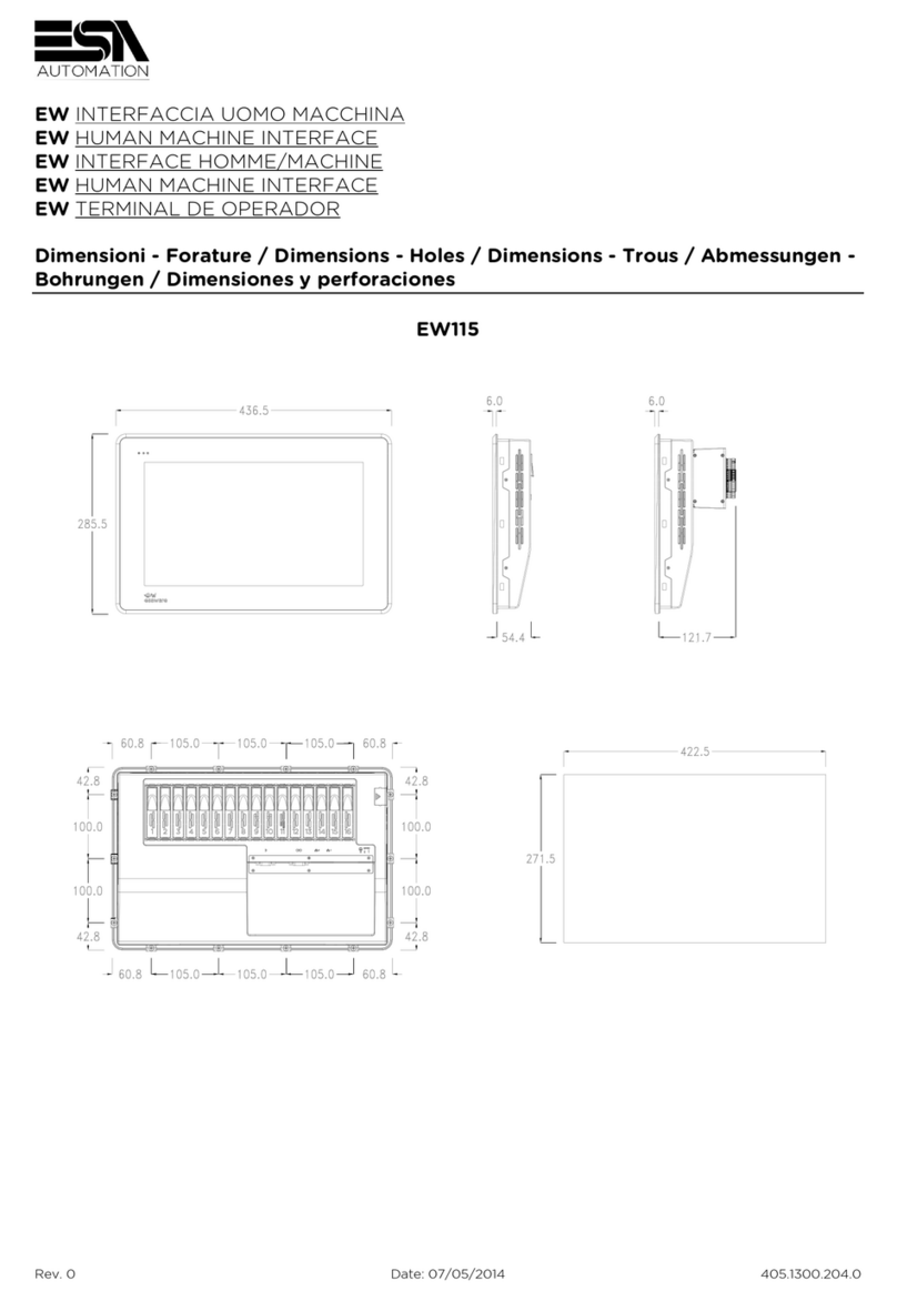 ESA AUTOMATION EW115 manual