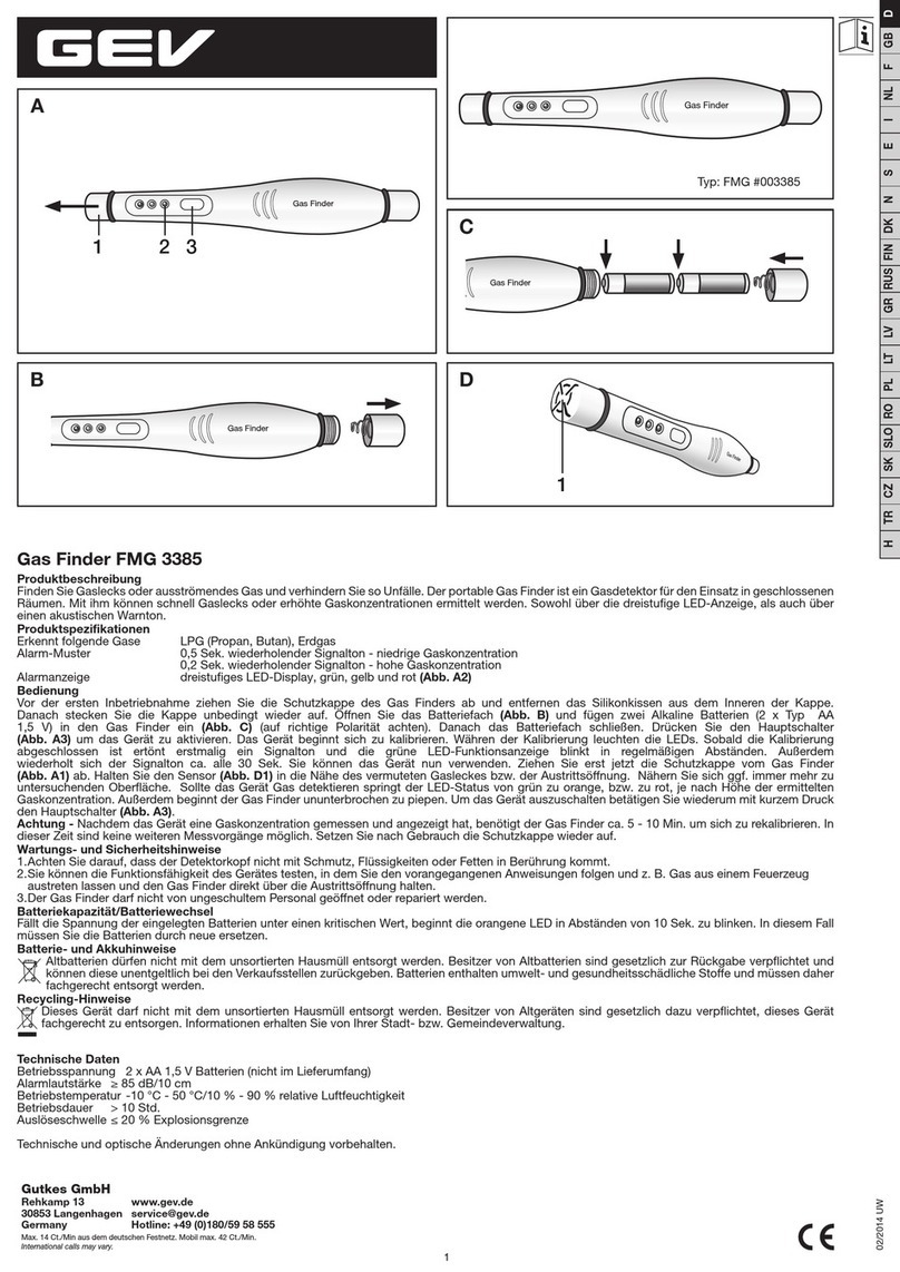 GEV FMG 3385 manual