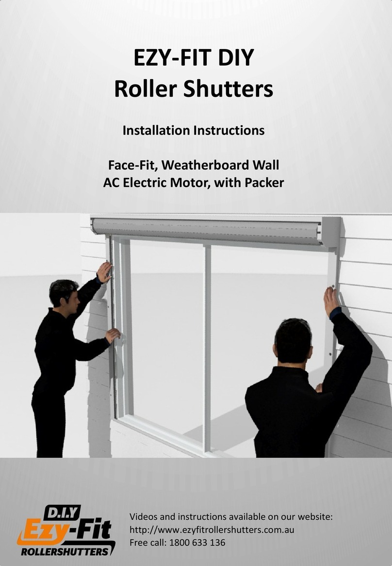 D.I.Y Ezy-Fit Rolleshutters EZY-FIT DIY manual