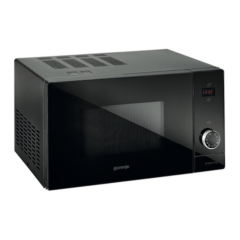 Gorenje Simplicity Series instruction manual