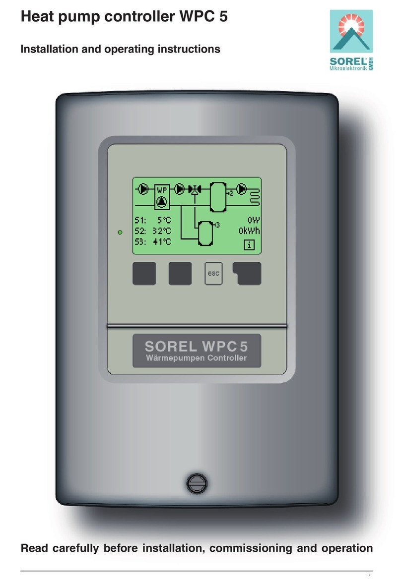 Sorel WPC 5 Installation and operating instructions