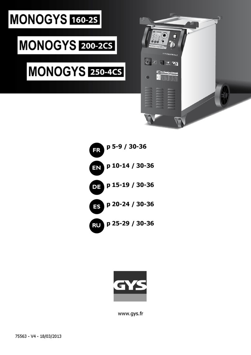 GYS MONOGYS 200-2CS manual