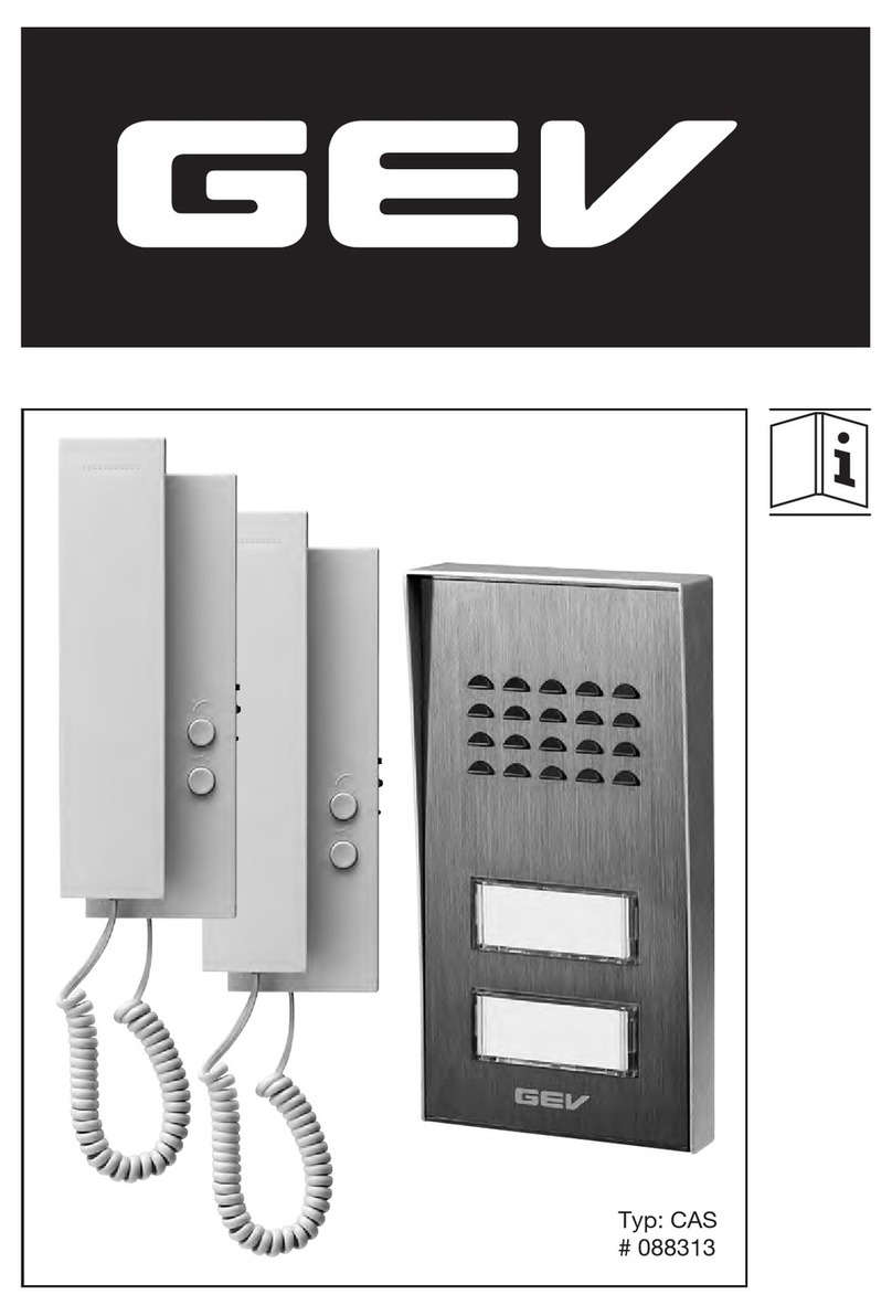GEV CAS 88313 User manual