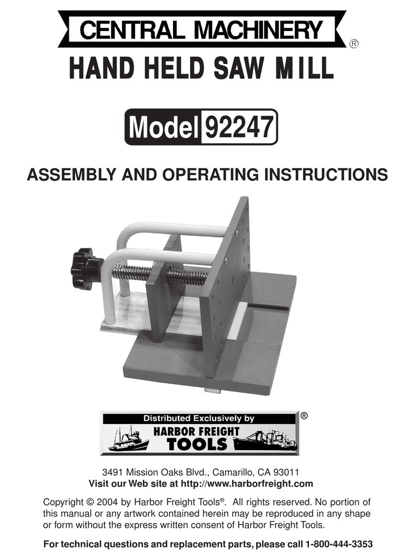 Central Machinery 92247 User manual