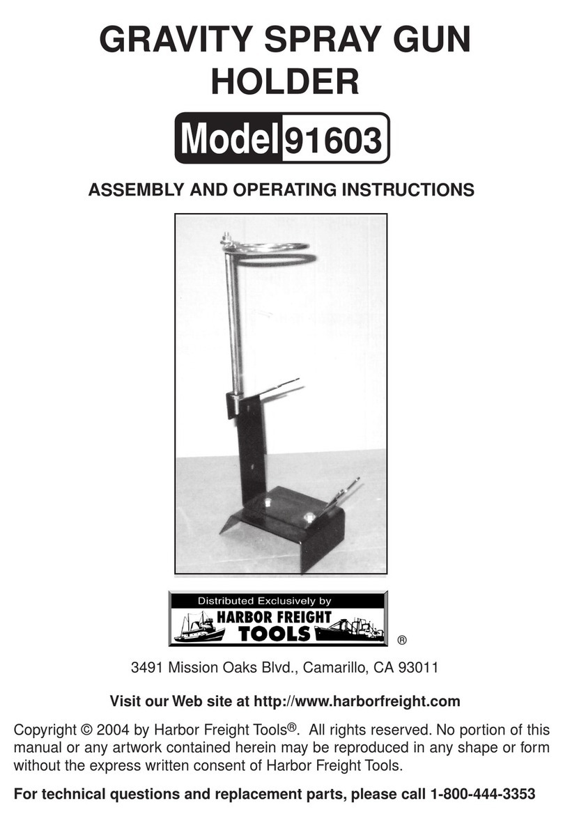 Harbor Freight Tools 91603 Assembly and operating instructions