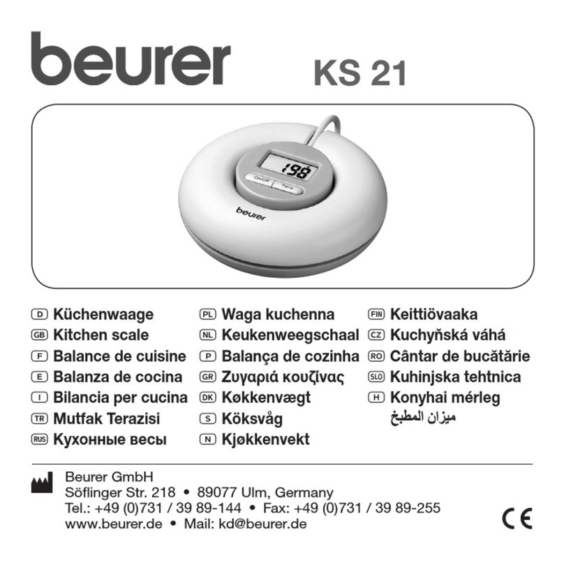 Beurer KS 21 manual