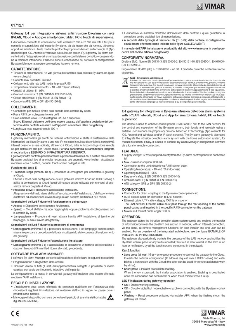 Vimar 01712.1 manual
