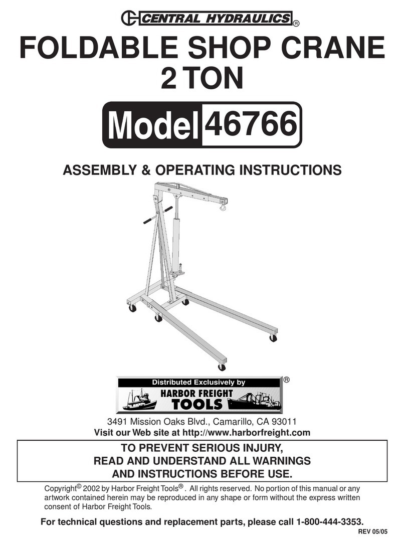 Central Hydraulics 46766 Assembly & operating instructions