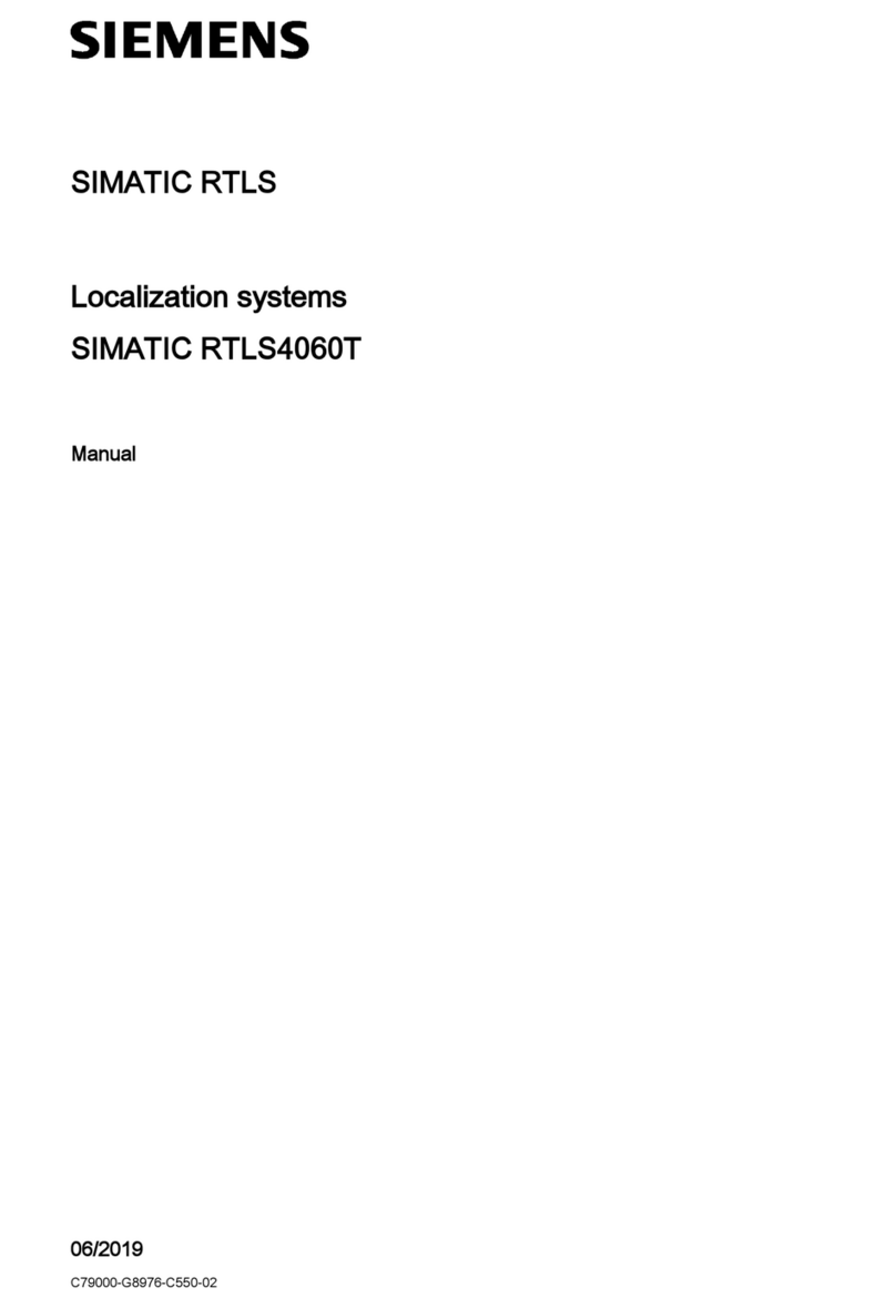 Siemens SIMATIC RTLS4060T manual