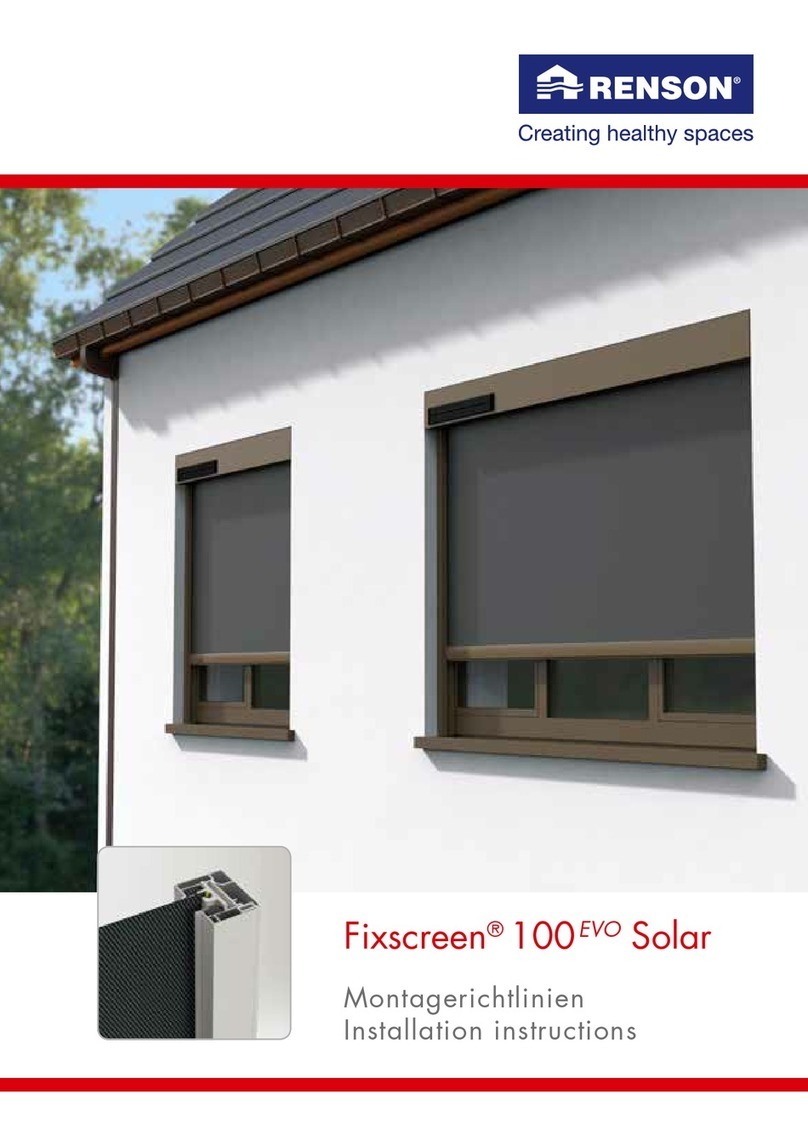 Renson Fixscreen 100EVO Solar User manual