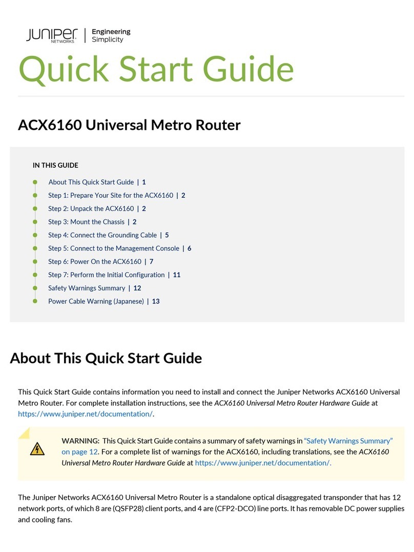 Juniper ACX6160 User manual
