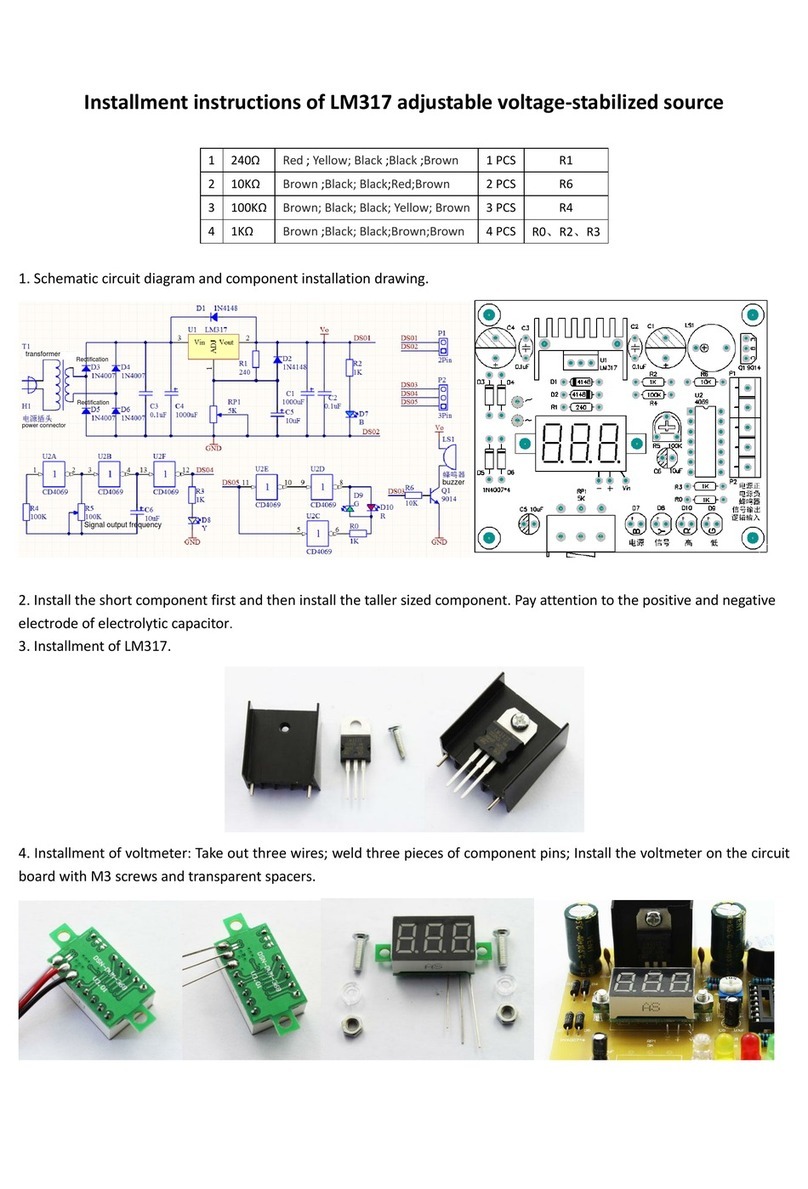 BANGGOOD LM317 Installment instructions