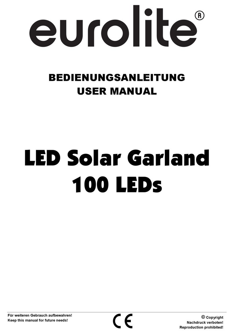 EuroLite LED Solar Garland 100 LEDs User manual