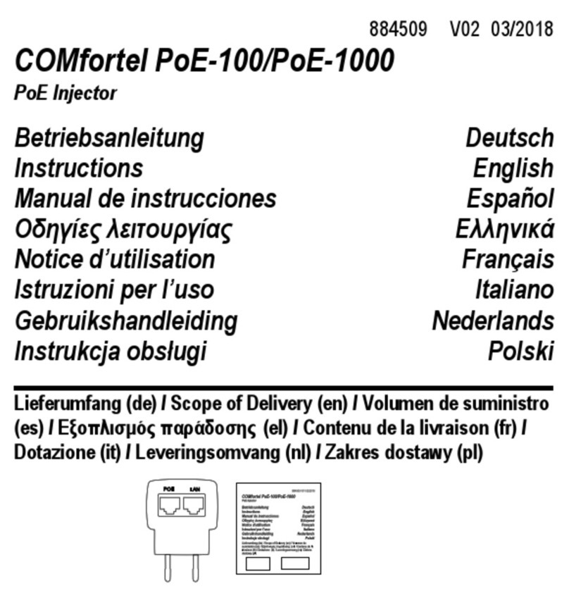 comfortel PoE-100 instructions