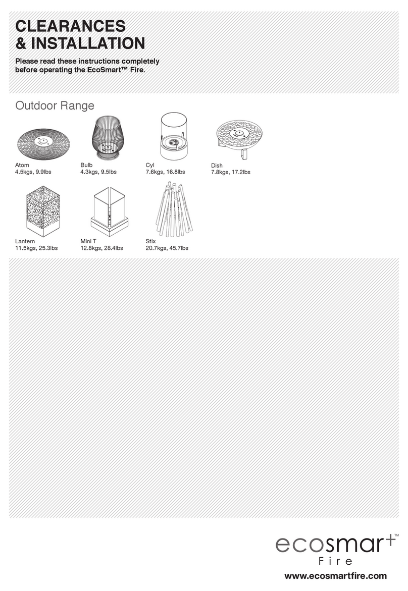 EcoSmart Fire Bulb Clearances & Installation Manual