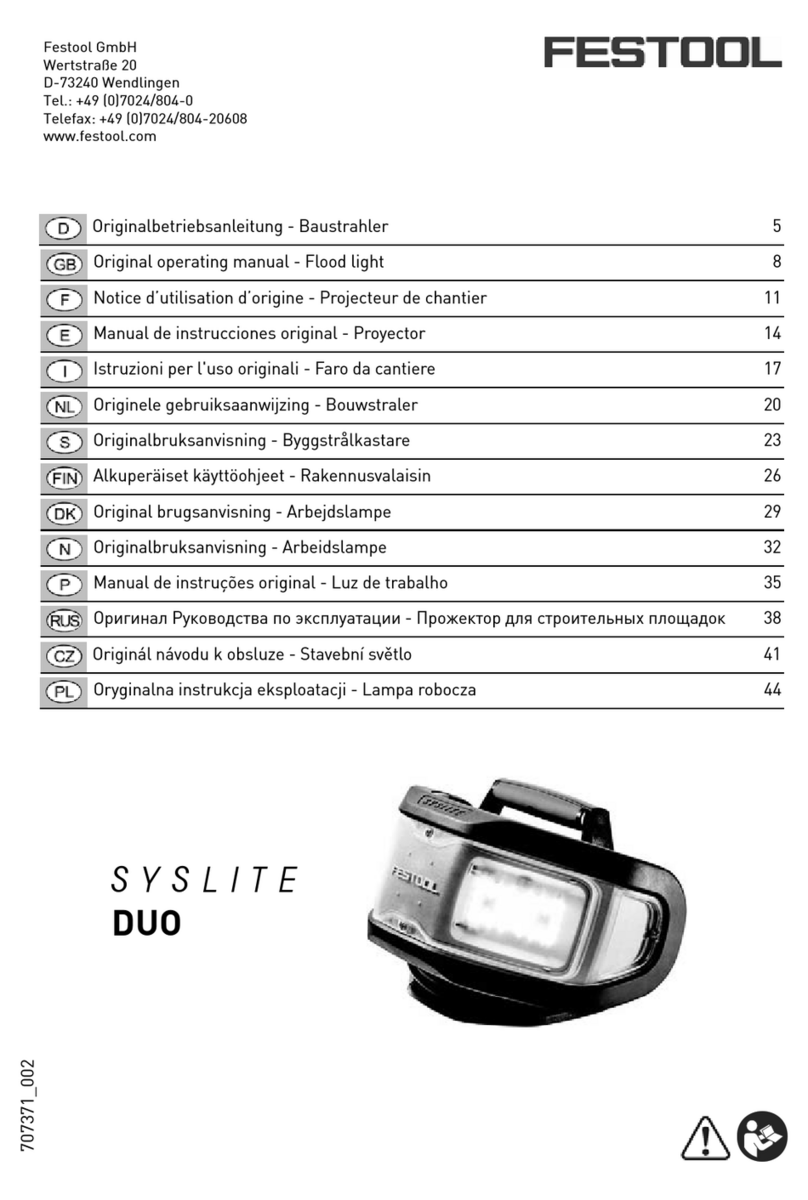 Festool SYSLITE DUO Original operating manual