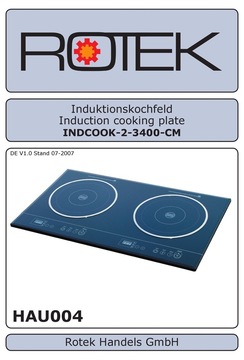 Rotek INDCOOK-2-3400-CM operating instructions